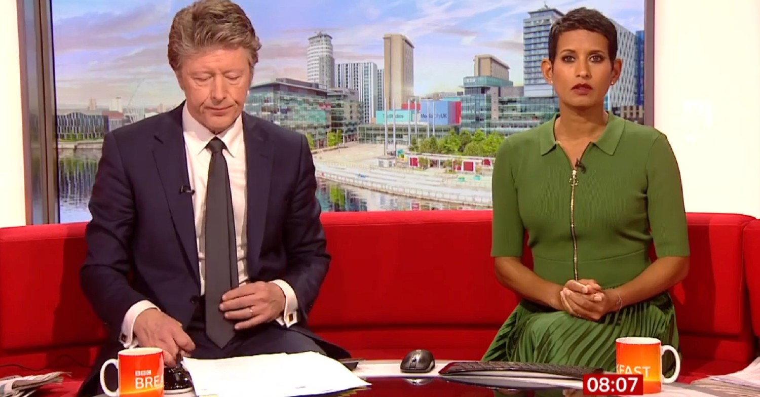 Charlie Stayt and Naga Munchetty on BBC Breakfast 