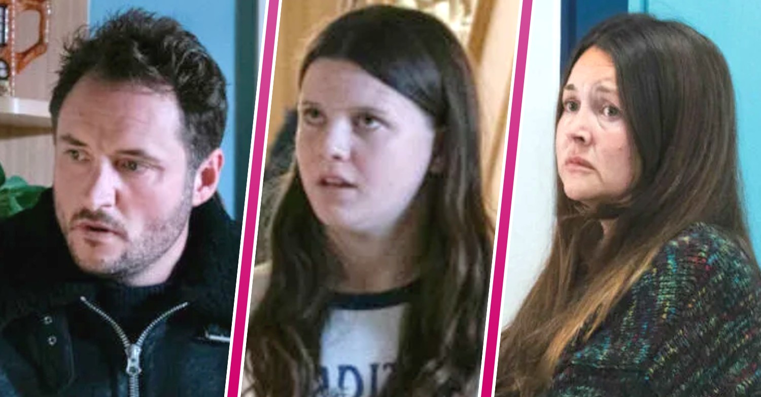 EastEnders: Martin, Lily and Stacey three-way split shot