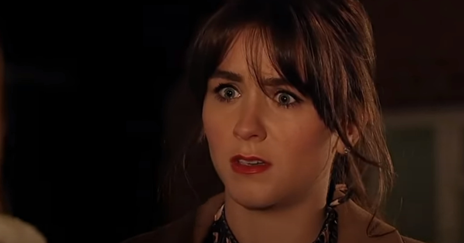 Coronation Street's Sophie is looking shocked