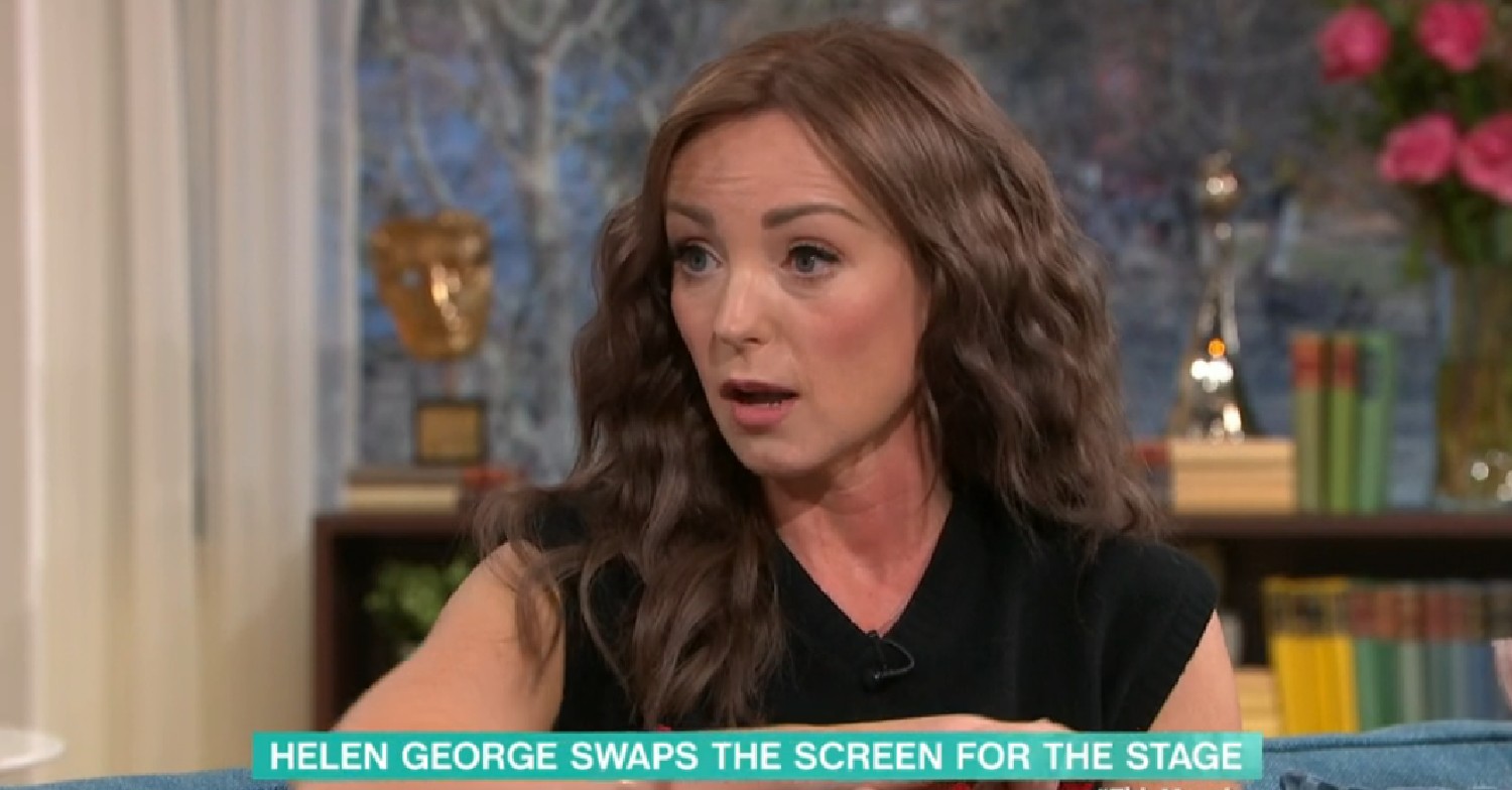 Helen George speaking on This Morning today