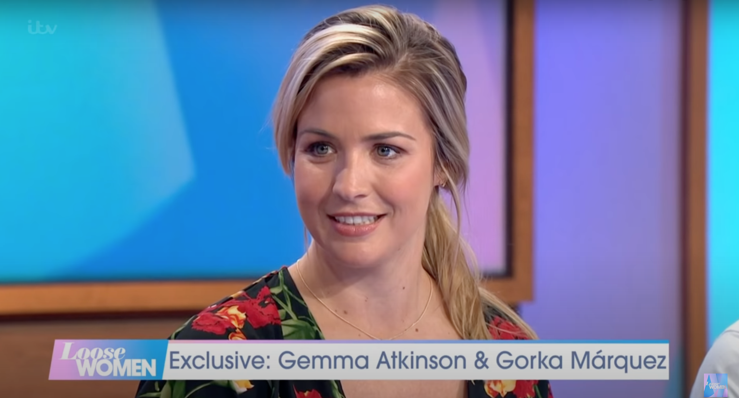 Gemma Atkinson speaking on Loose Women