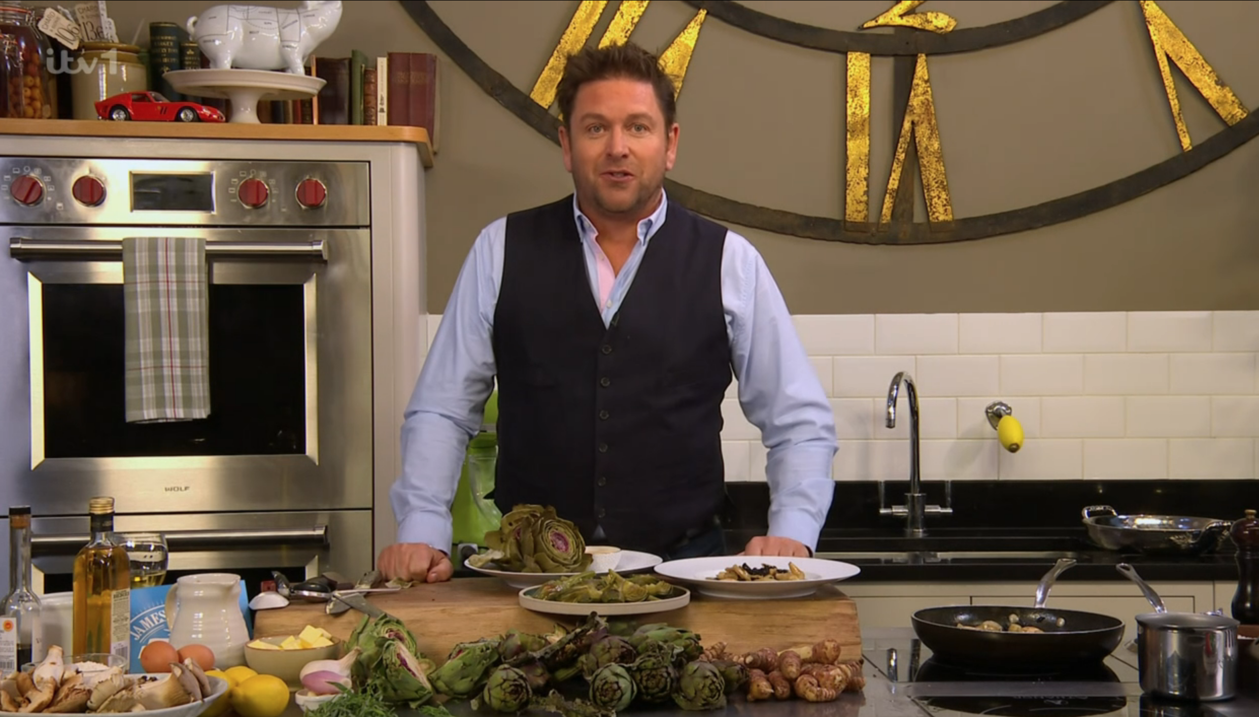 James Martin presenting Saturday Morning on ITV