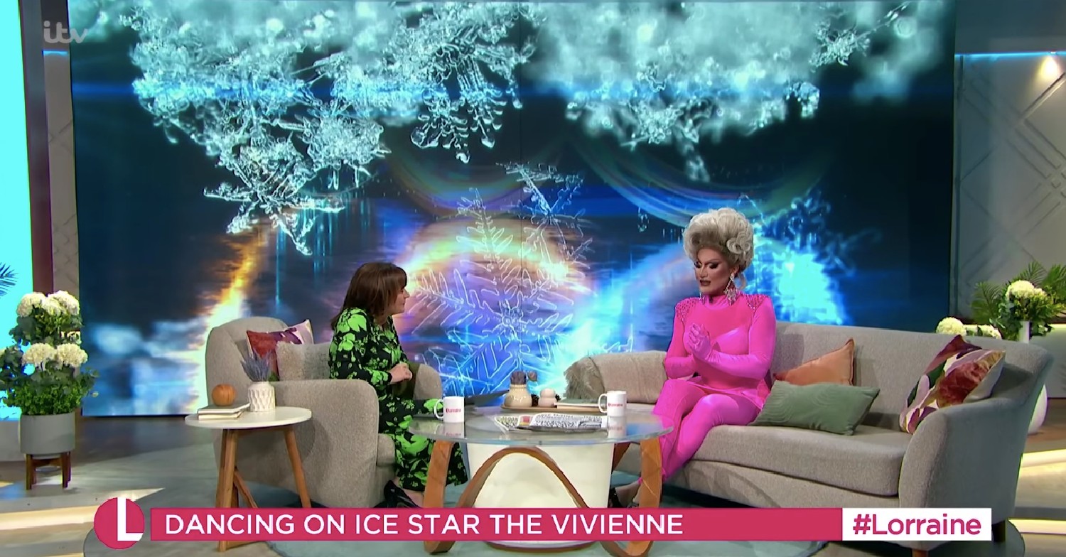 The Vivienne talking to Lorraine