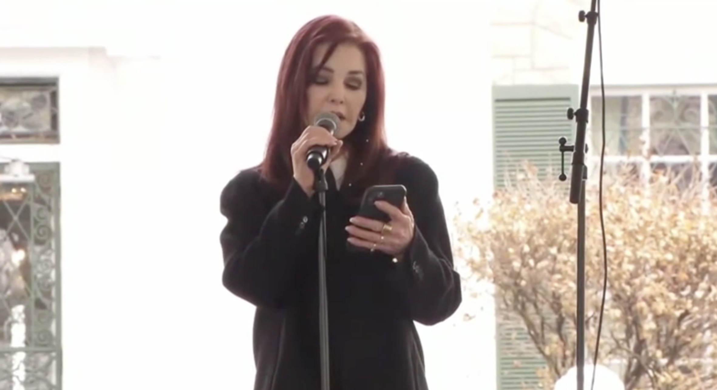 Priscilla Presley paid tribute to her daughter Lisa Marie today 