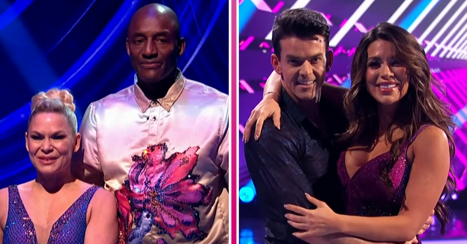 John and Ekin-Su in the Dancing on Ice skate-off