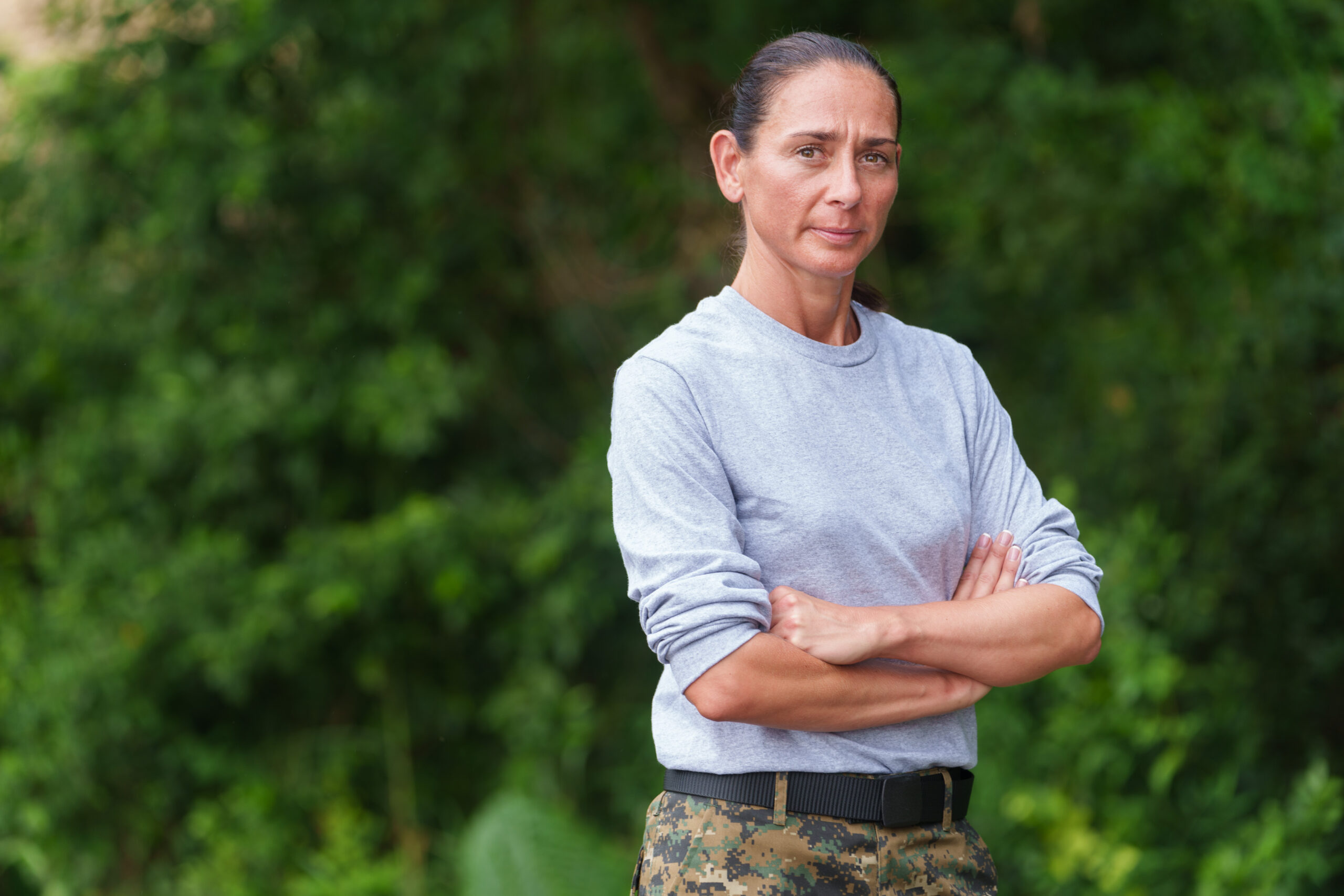 Faye poses for SAS: Who Dares Wins