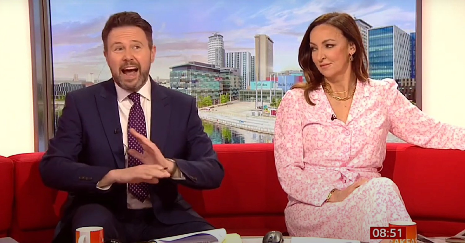 Jon Kay and Sally Nugent on BBC Breakfast today 