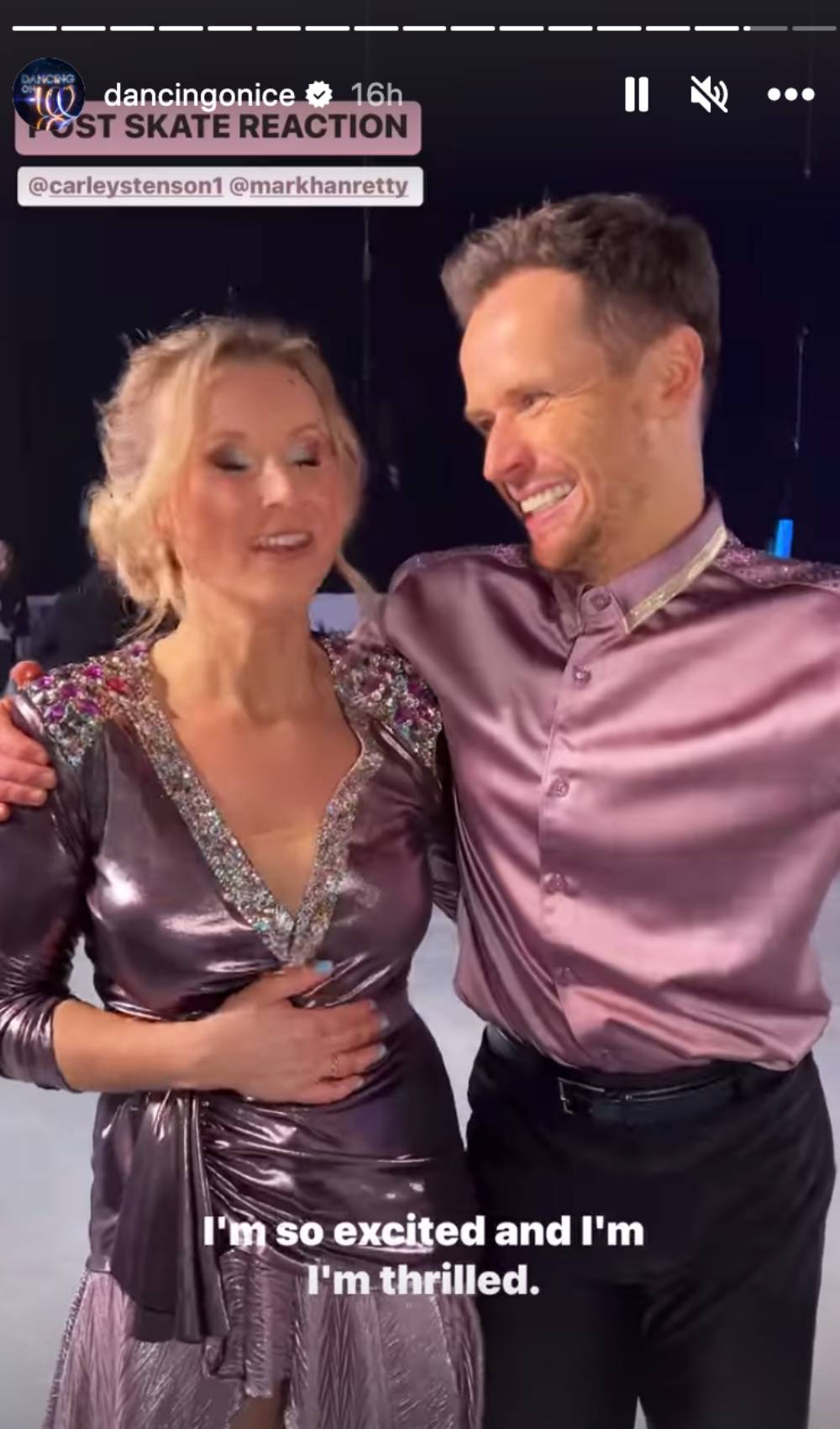Dancing On Ice star Carley Stenson reflects on her performance