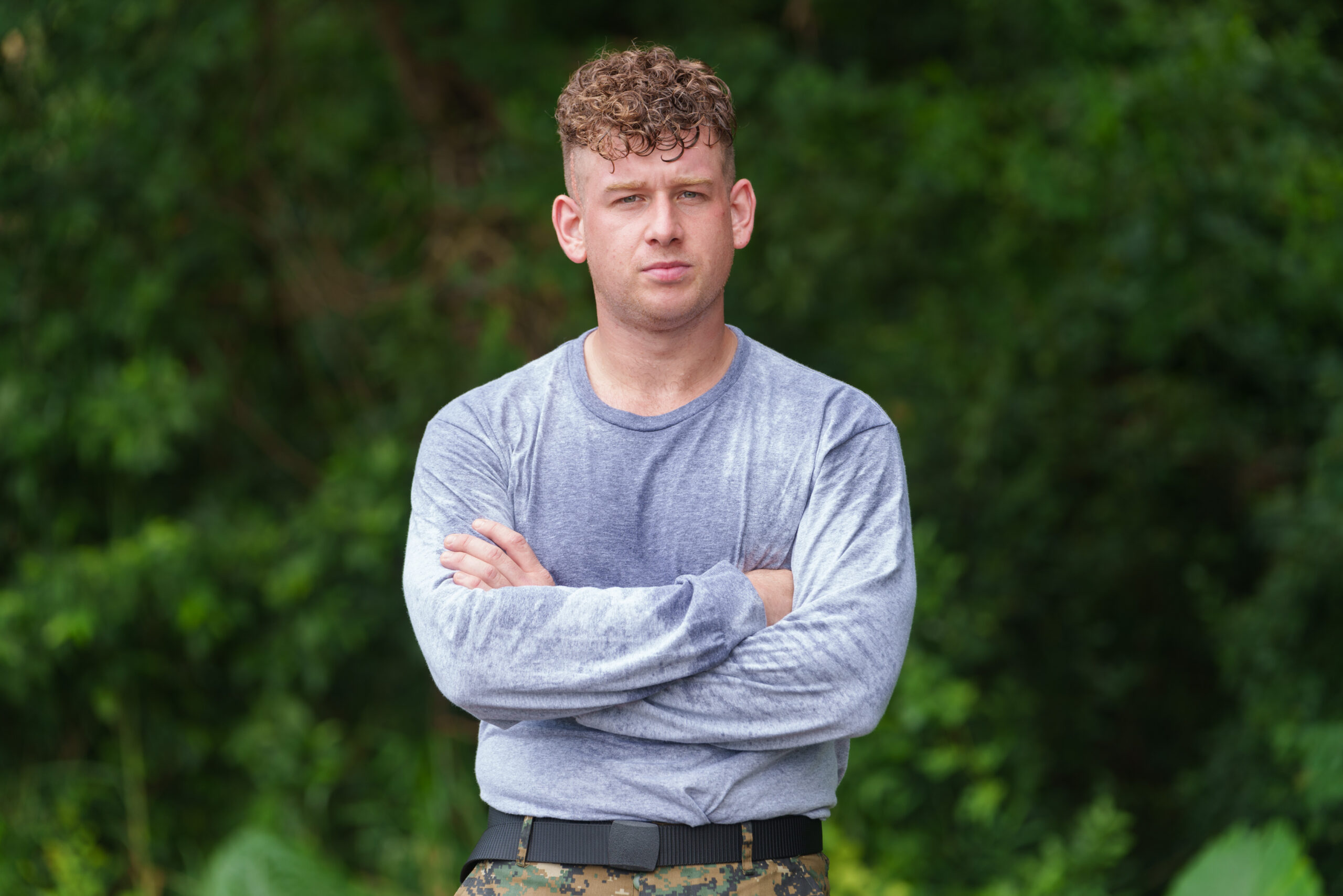Zac poses for SAS Jungle Hell