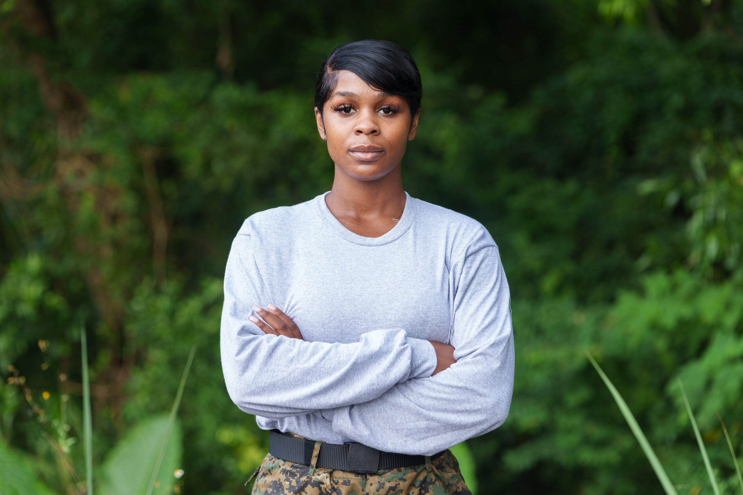 Aliyah poses for SAS Jungle Hell