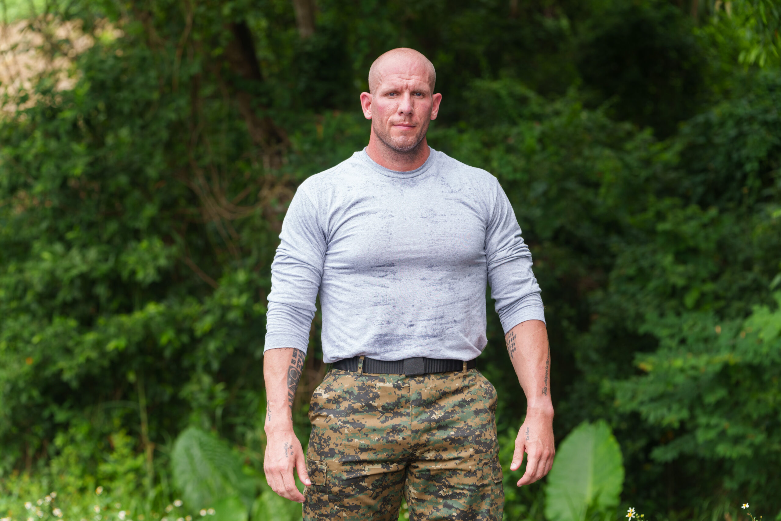 Pete poses for SAS Jungle Hell