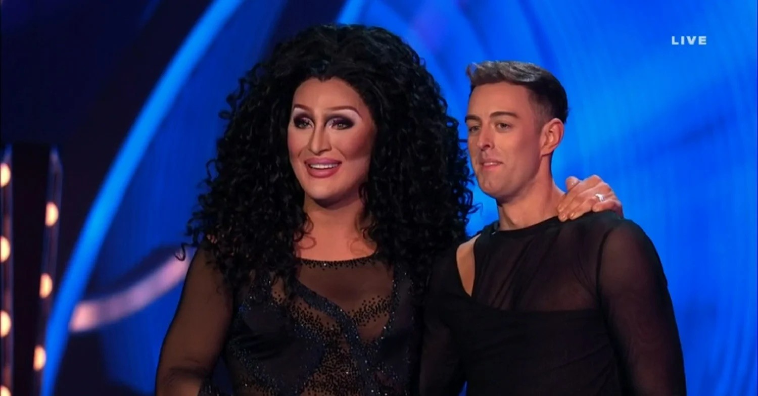 The Vivienne and Collin Grafton smiling on Dancing On Ice