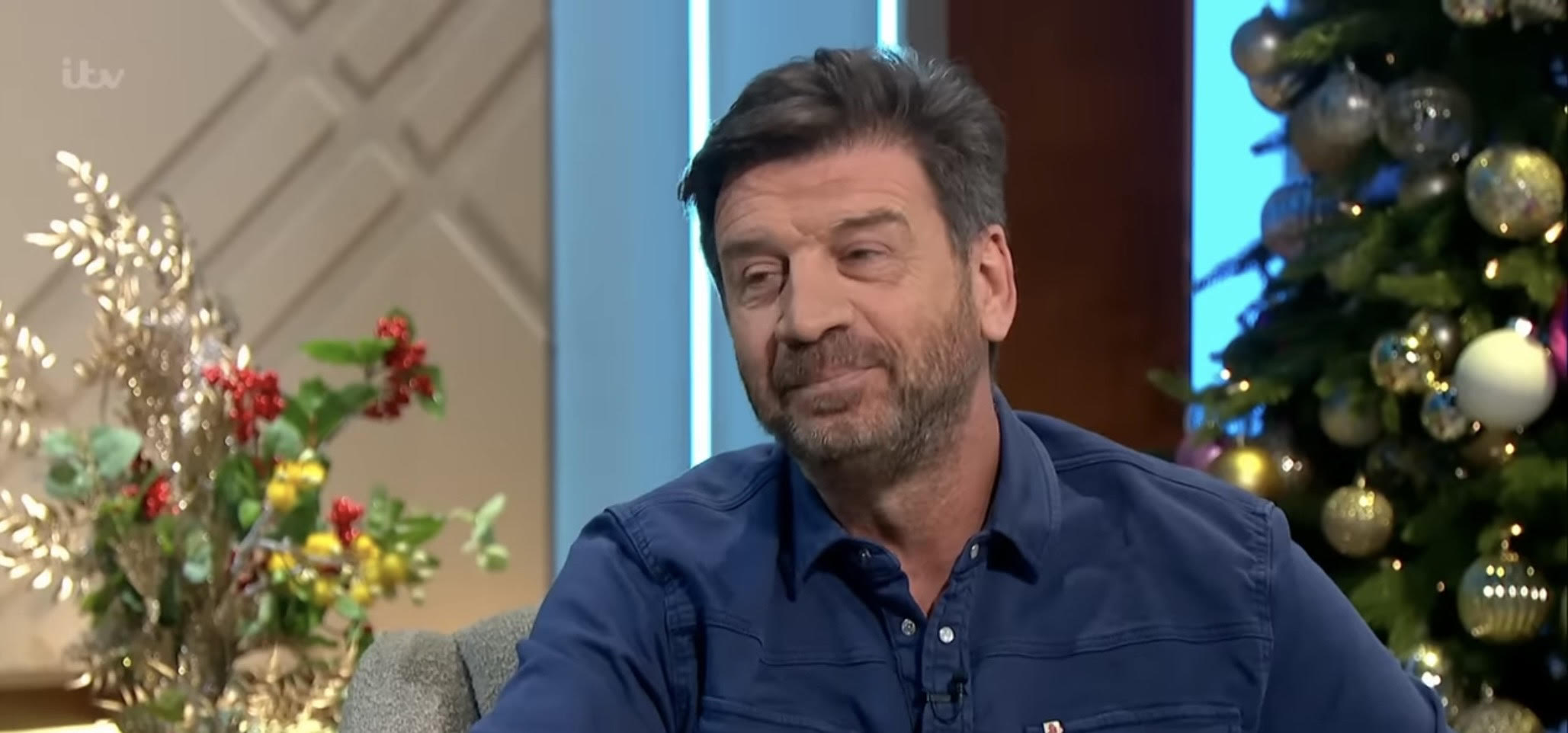 Nick Knowles smiling on Lorraine 