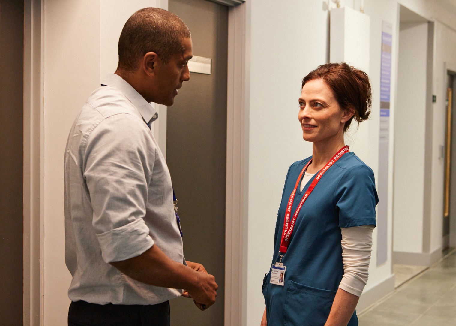 Dr Catherine MacDiarmid speaks with Lars in Maternal