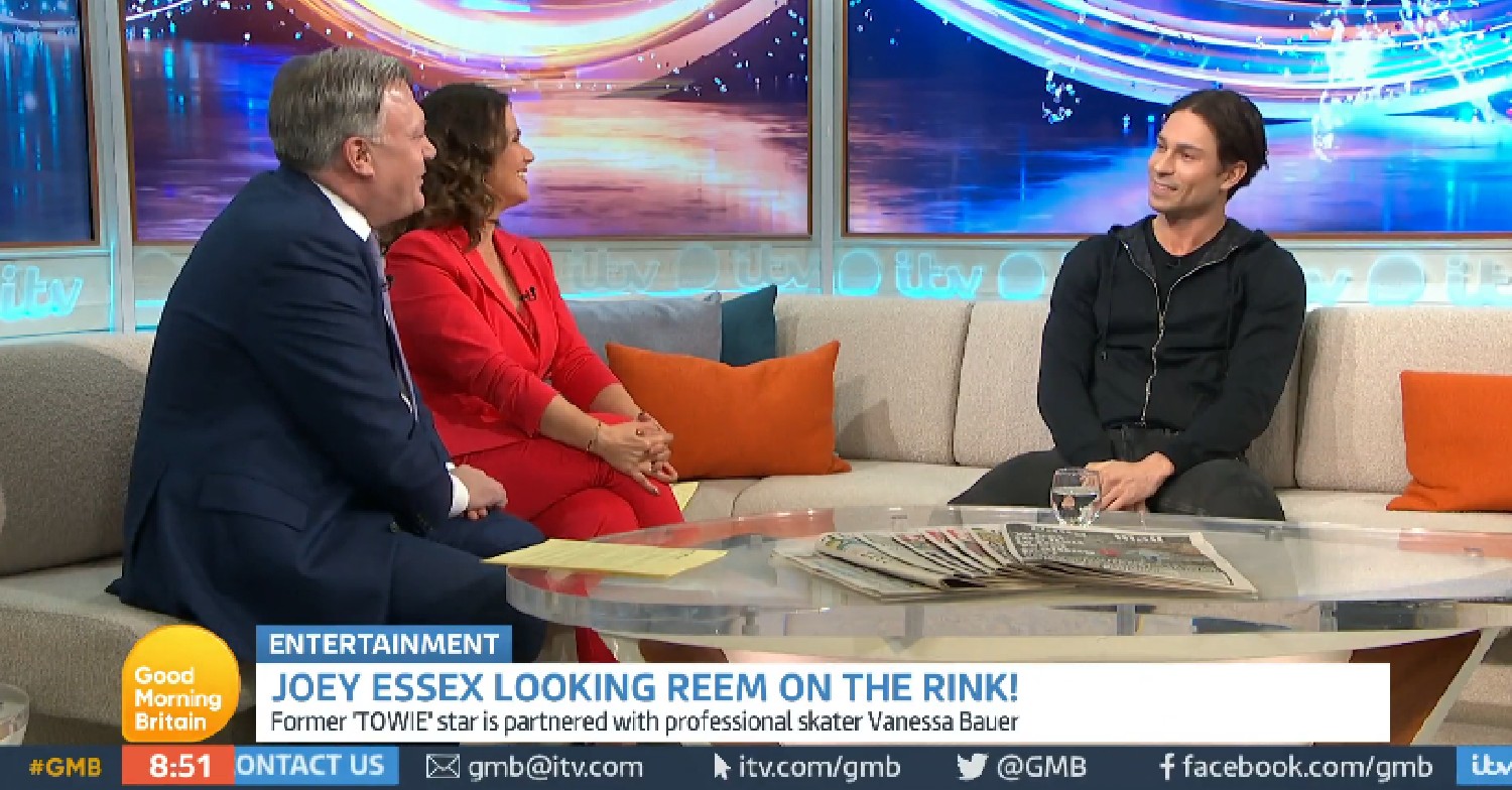 Dancing On Ice star Joey Essex speaks with Ed and Susanna on GMB