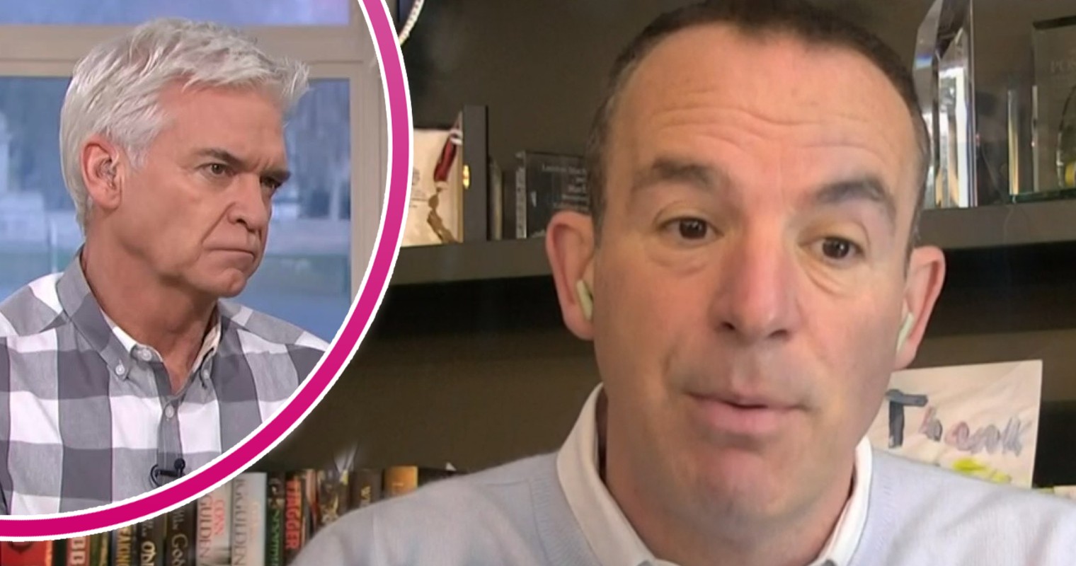 Martin Lewis and Phillip Schofield look serious on This Morning today