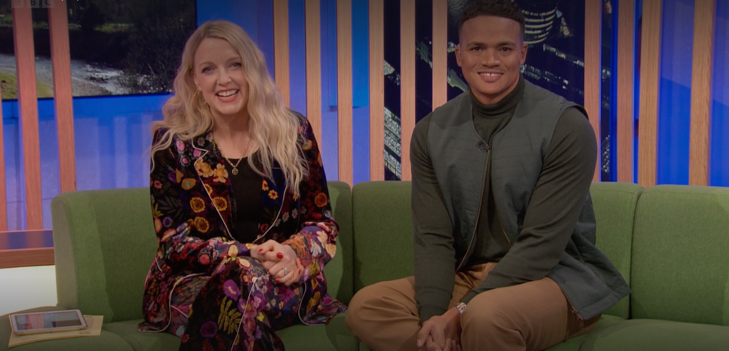 Jermaine Jenas and Lauren Lavern on The One Show