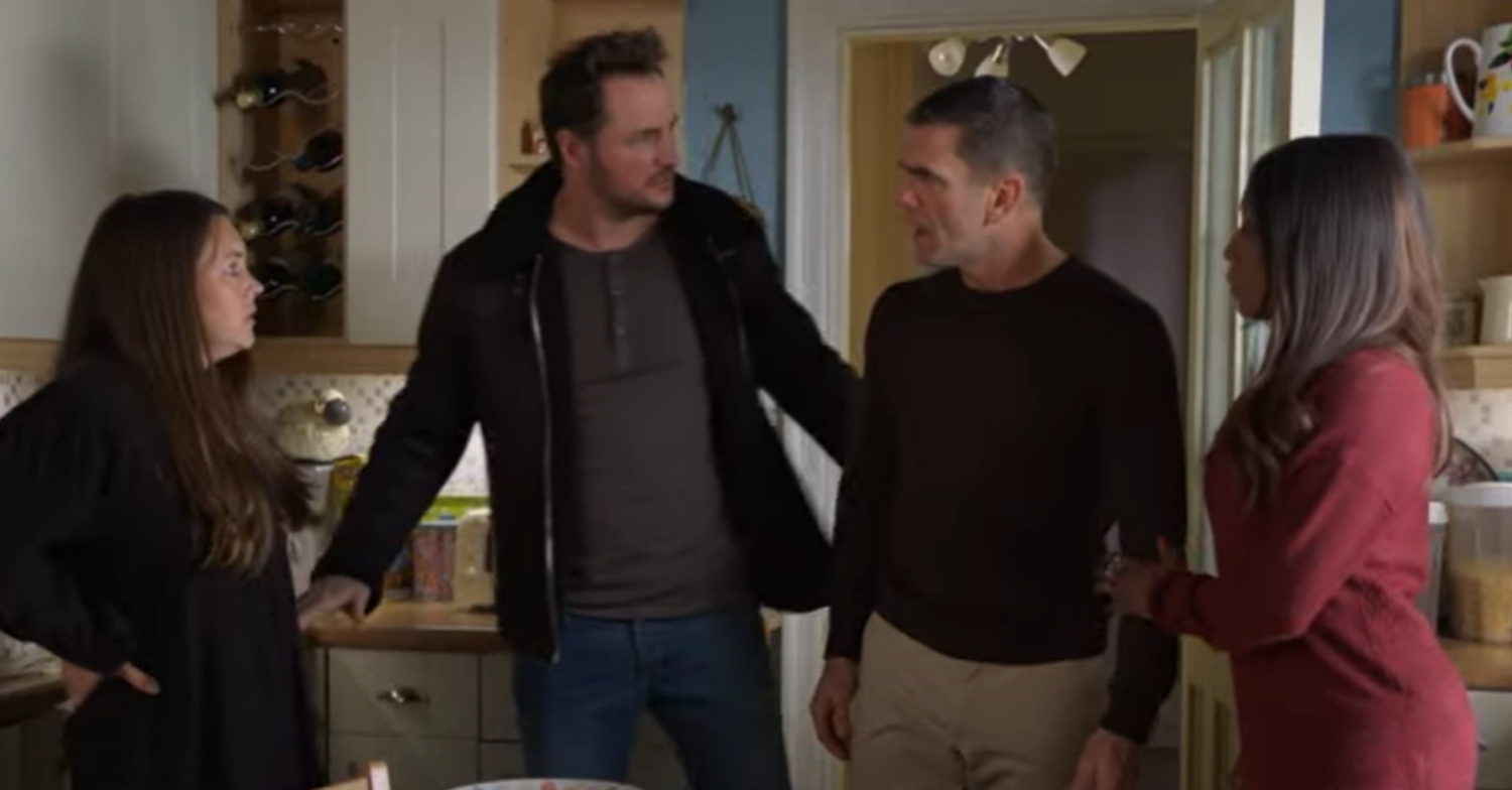 EastEnders' Slaters and Brannings are arguing