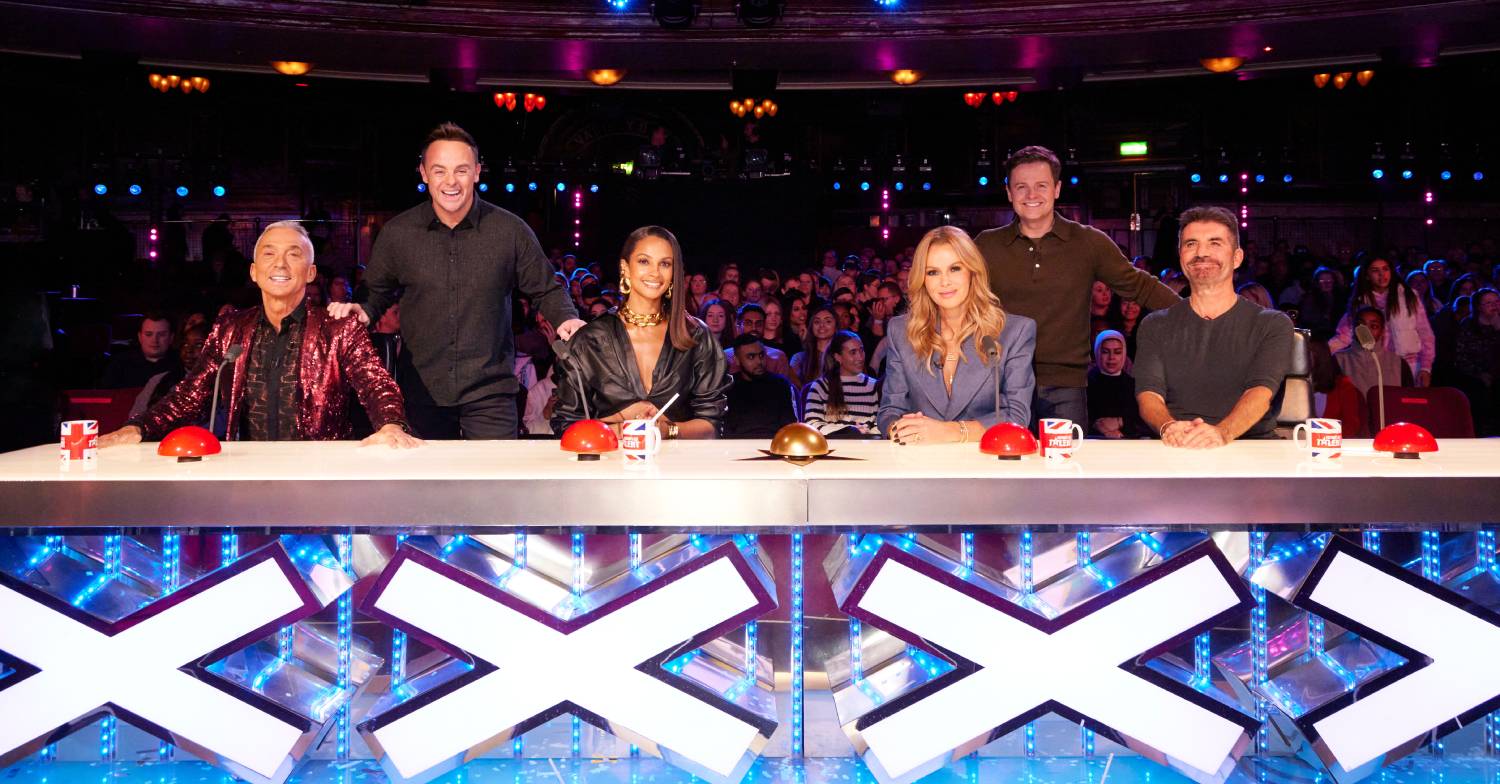 Bruno Tonioli on BGT with fellow judges and presenters 