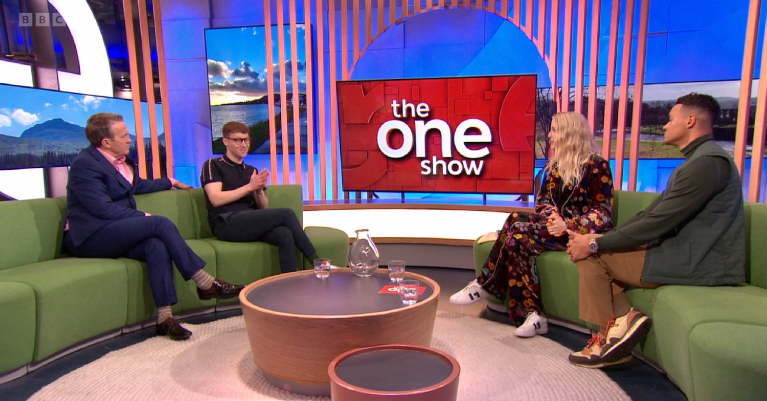 Bradley Walsh, Jamie Borthwick, Lauren Laverne, Jermaine Jenas on The One Show 