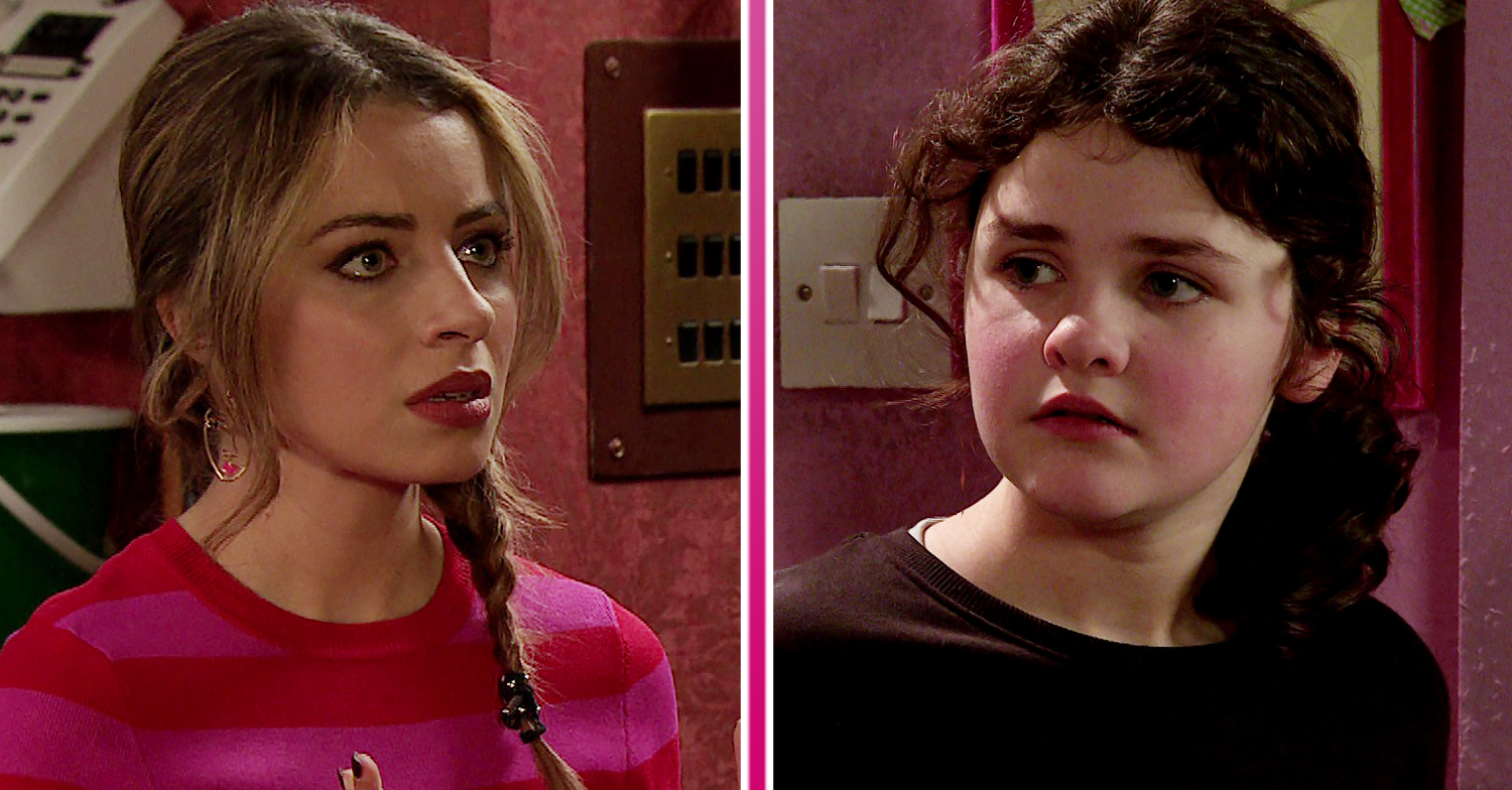 Coronation Street's Daisy is looking frustrated and Hope is in disbelief