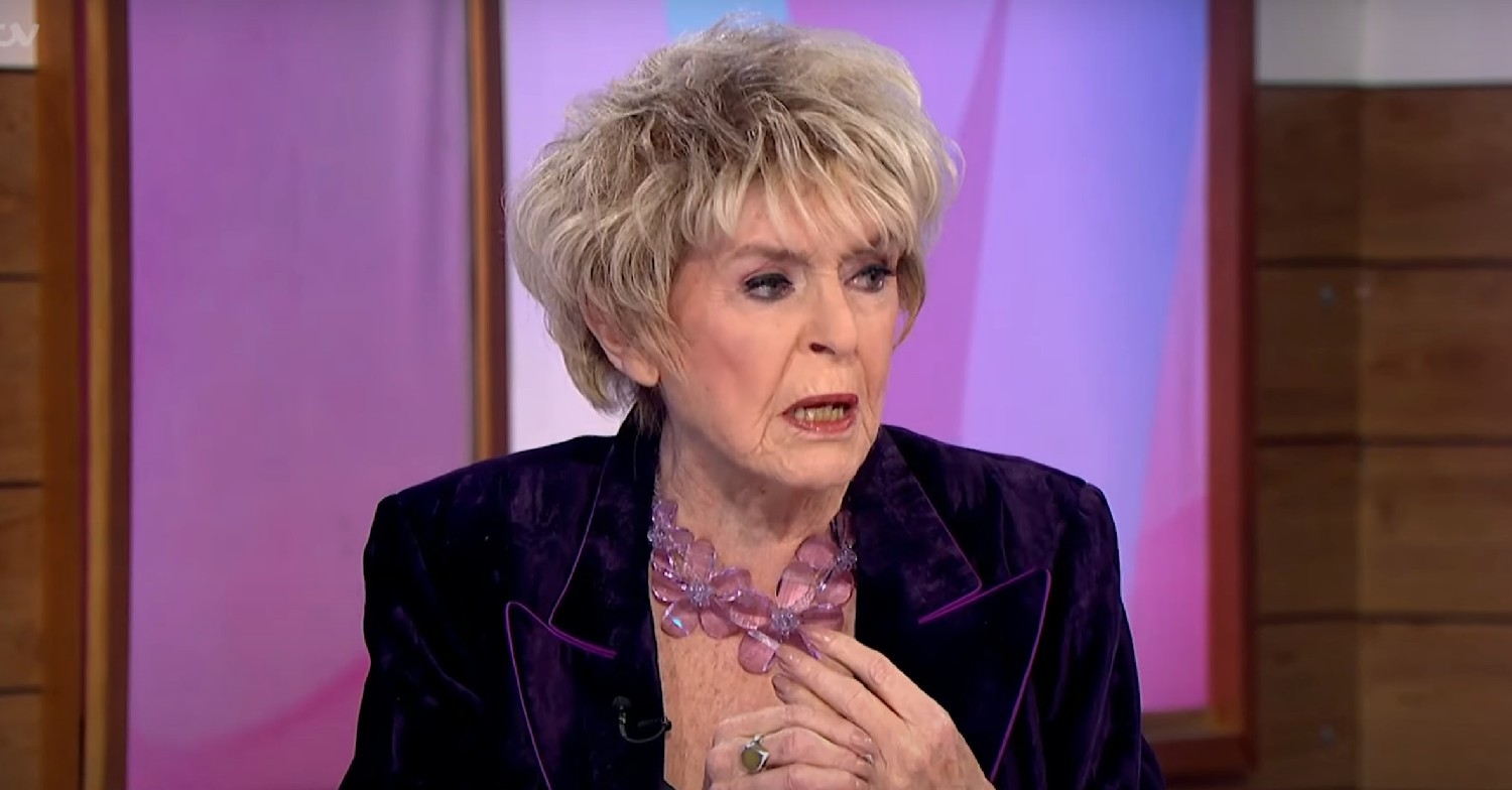 Gloria Hunniford looking worried on Loose Women today