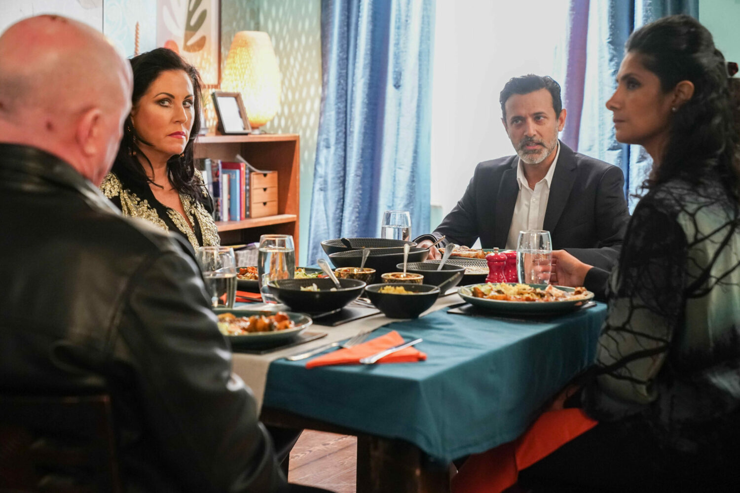 Nish and Suki meeting with Phil and Kat