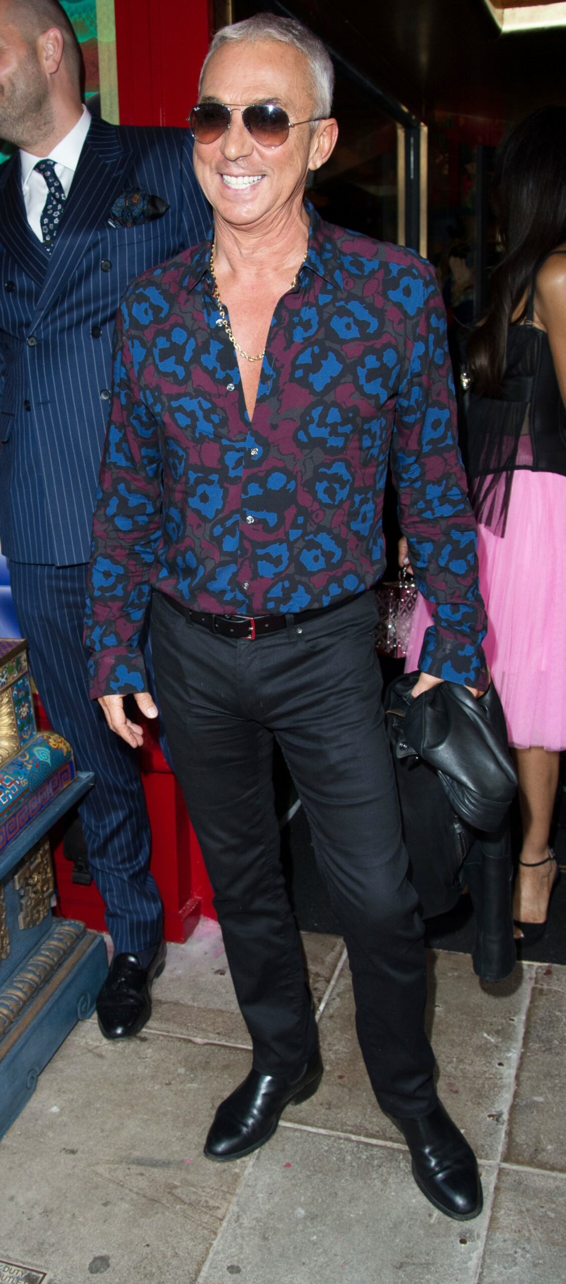 BGT star Bruno Tonioli smiling on night out