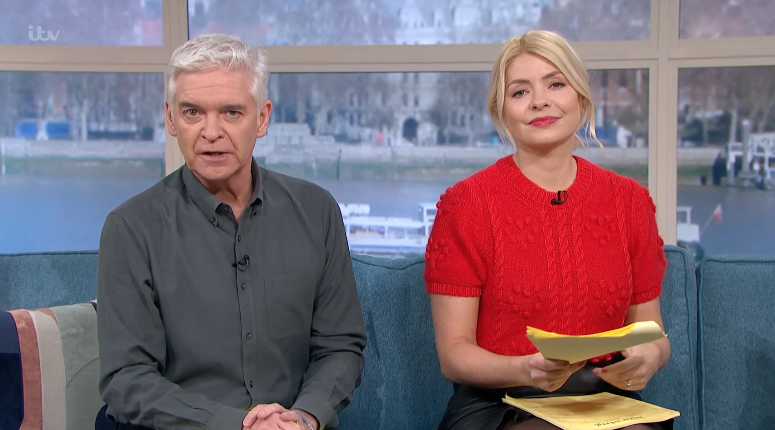 Holly Willoughby and Phillip Schofield presenting This Morning