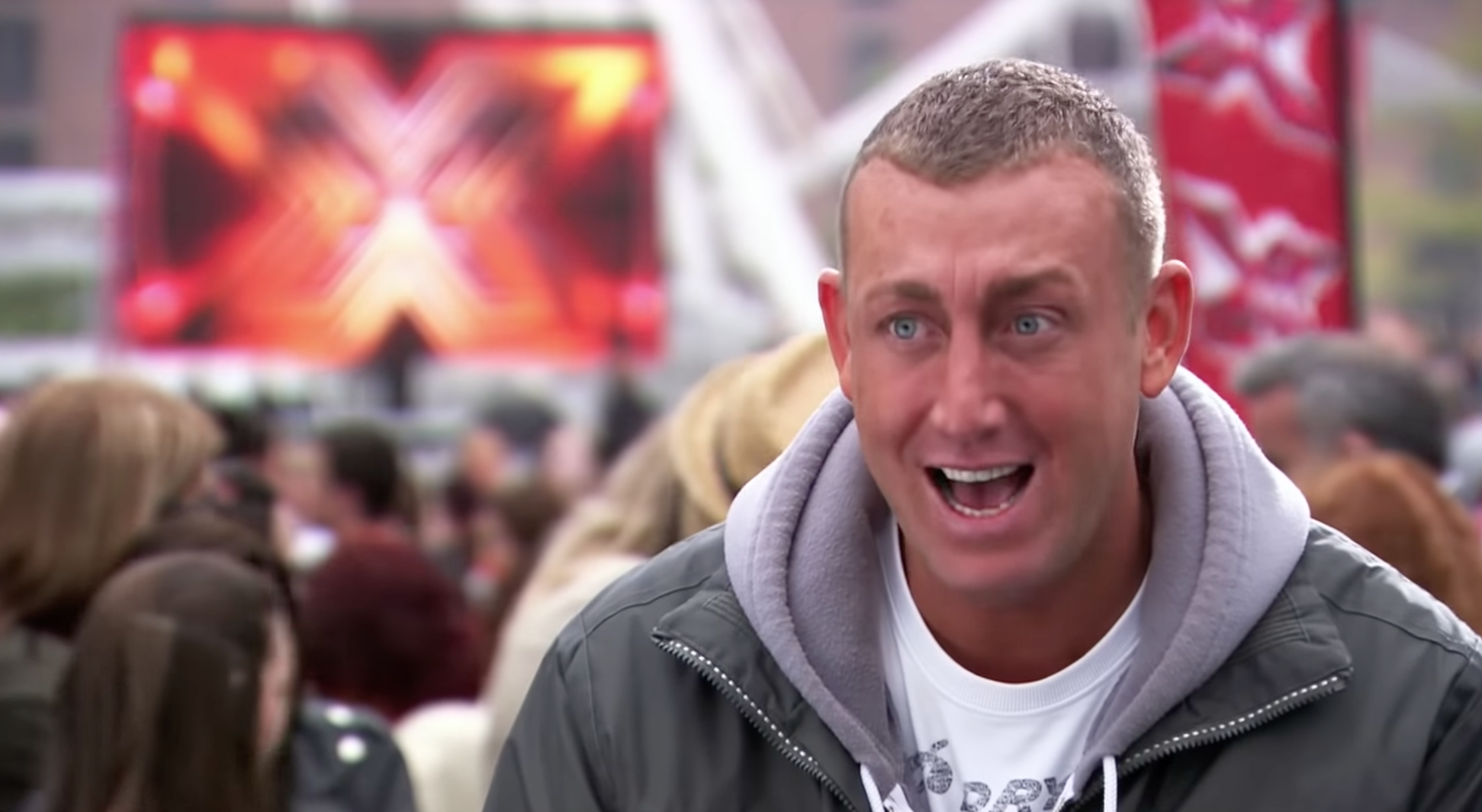 The X factor star Christopher Maloney at his audition