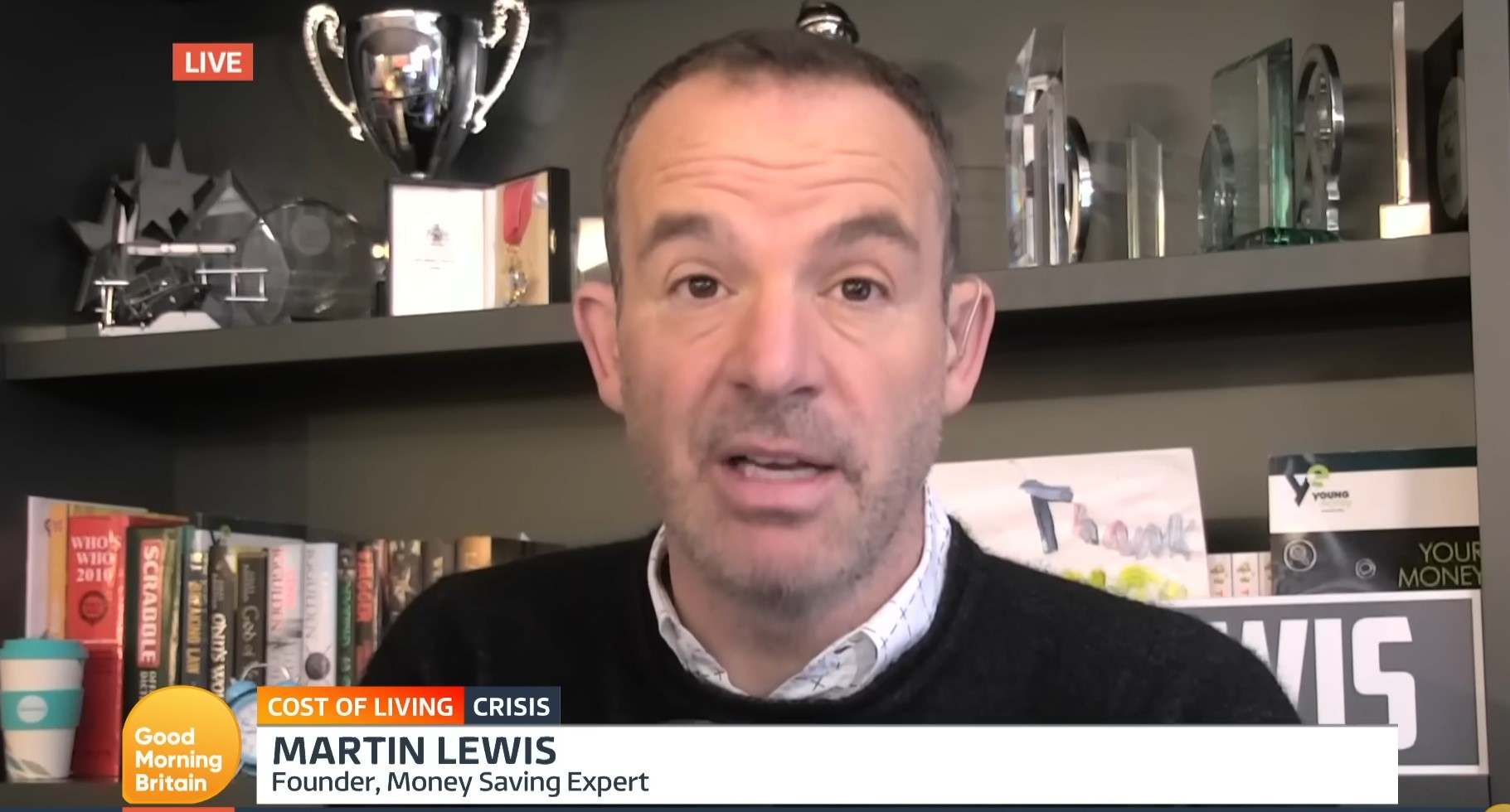 Martin Lewis appears on GMB and looks serious