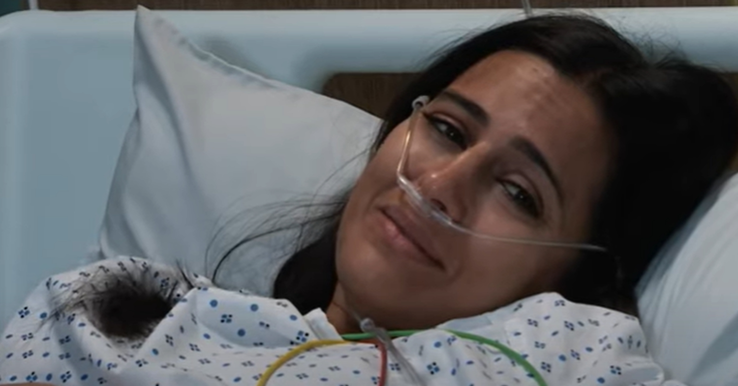 Coronation Street's Alya is lying in a hospital bed