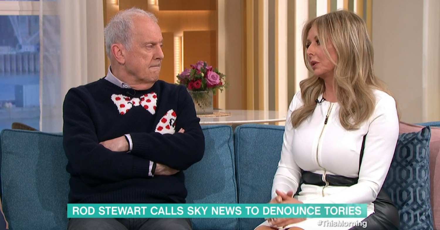 Carol Vorderman and Gyles Brandreth on This Morning today 