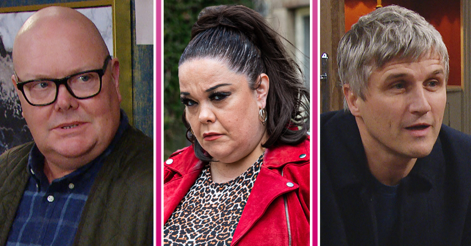 Emmerdale's Paddy, Mandy and Caleb