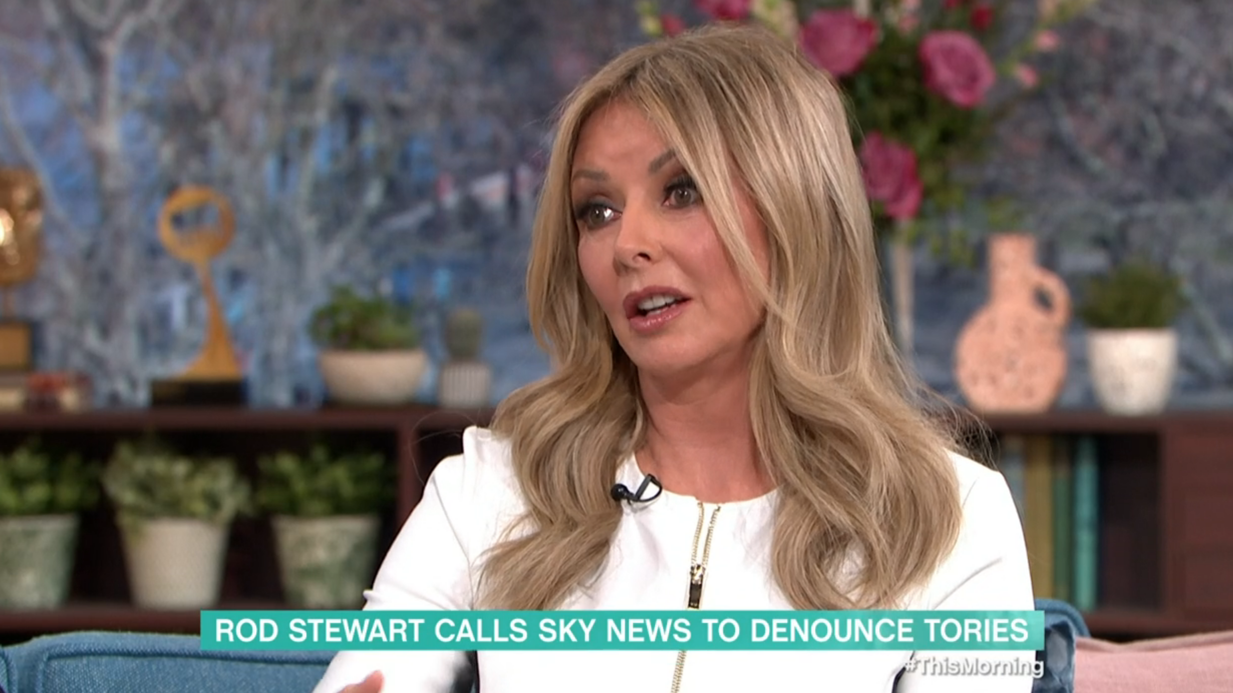 Carol Vorderman speaking on This Morning