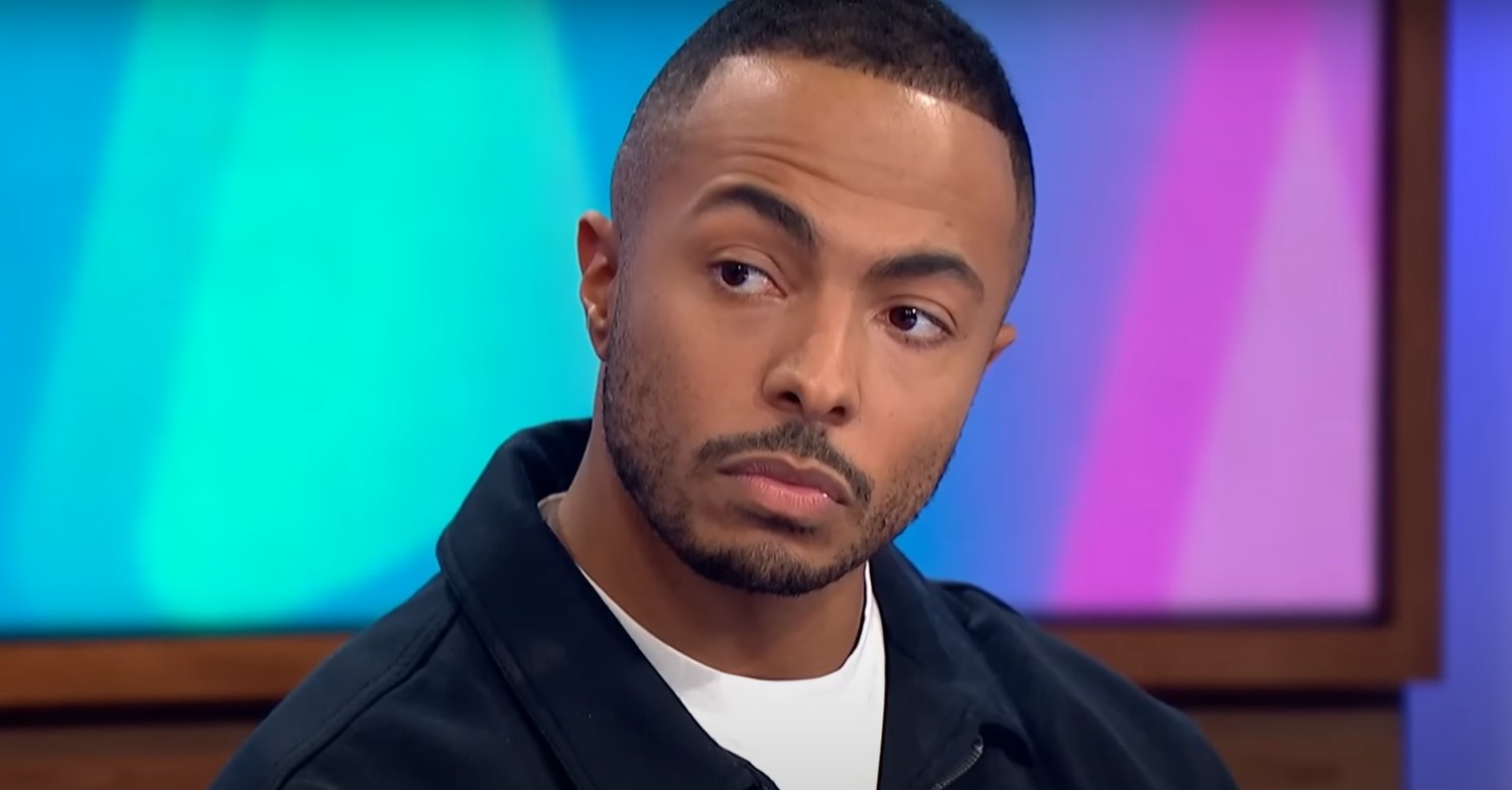 Strictly star Tyler West looking upset on Loose Women