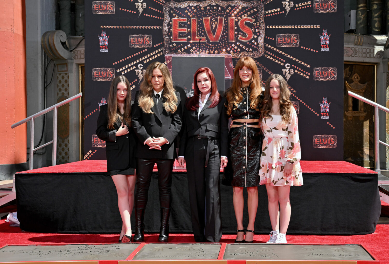 Three Generations Of Presleys at the Handprint Ceremony