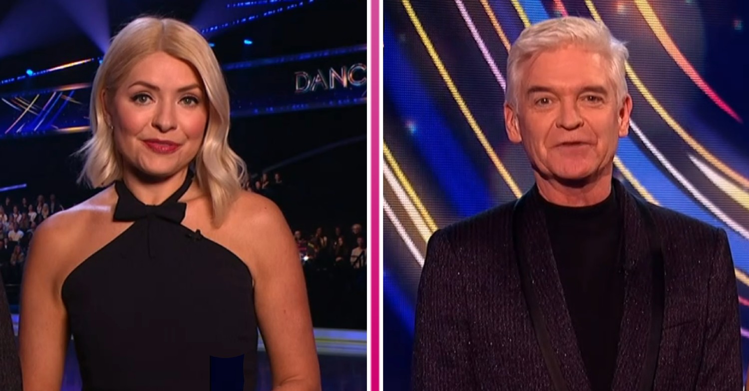 Holly Willoughby and Phillip Schofield on Dancing On Ice tonight