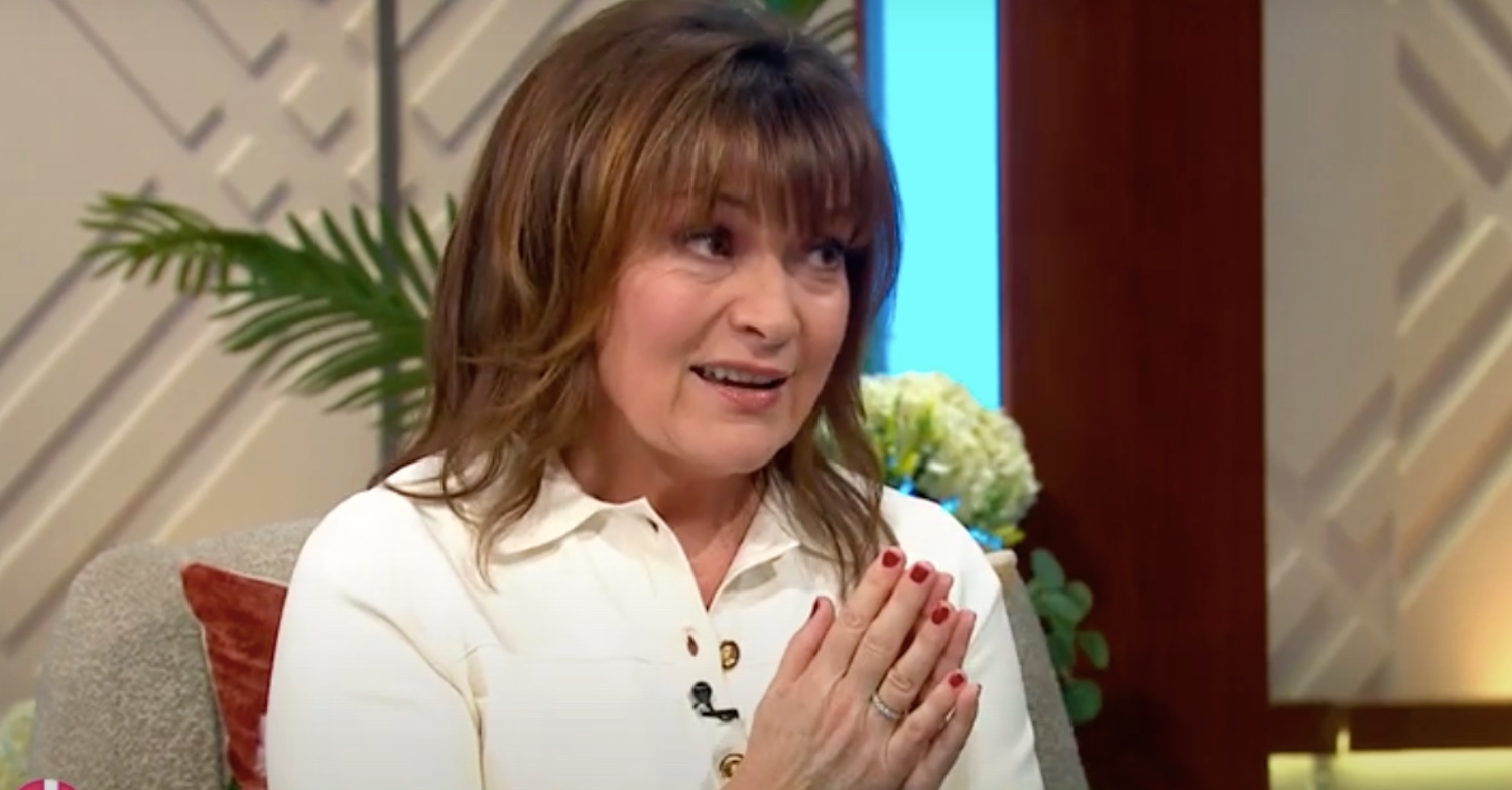 Lorraine Kelly looking like she's begging on ITV show