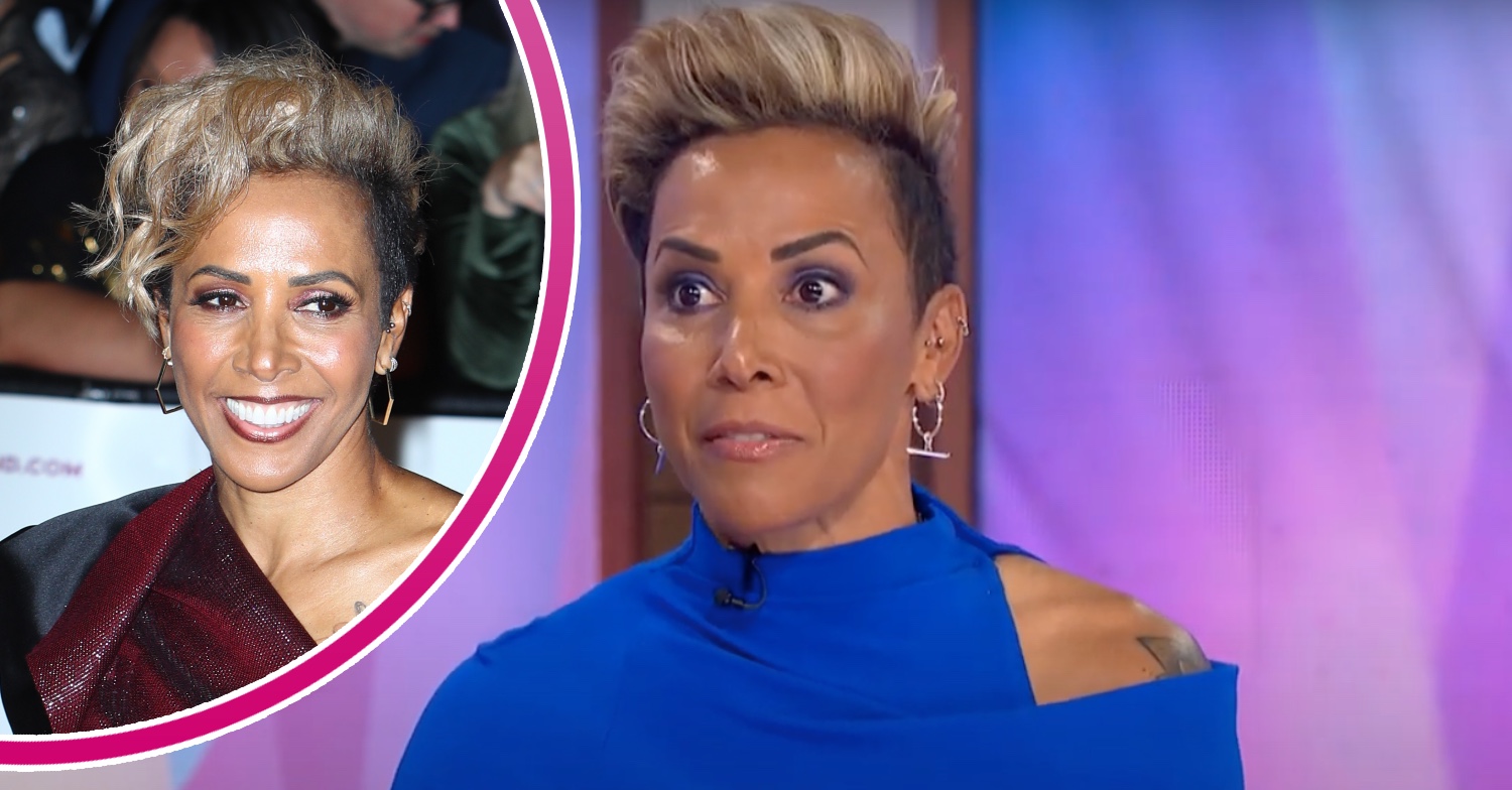 Kelly Holmes looking shocked on Loose Women and smiling on the red carpet