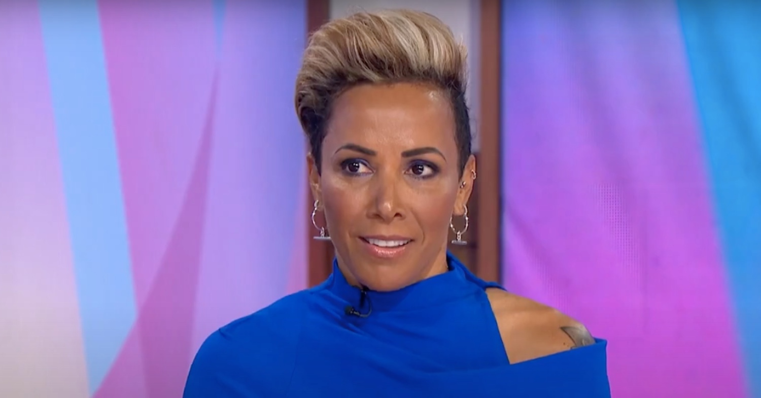 Kelly Holmes smiling on Loose Women