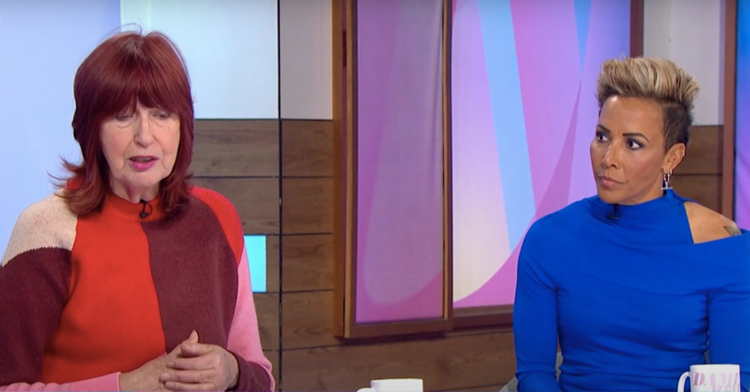 Kelly Holmes talking with Janet Street-Porter