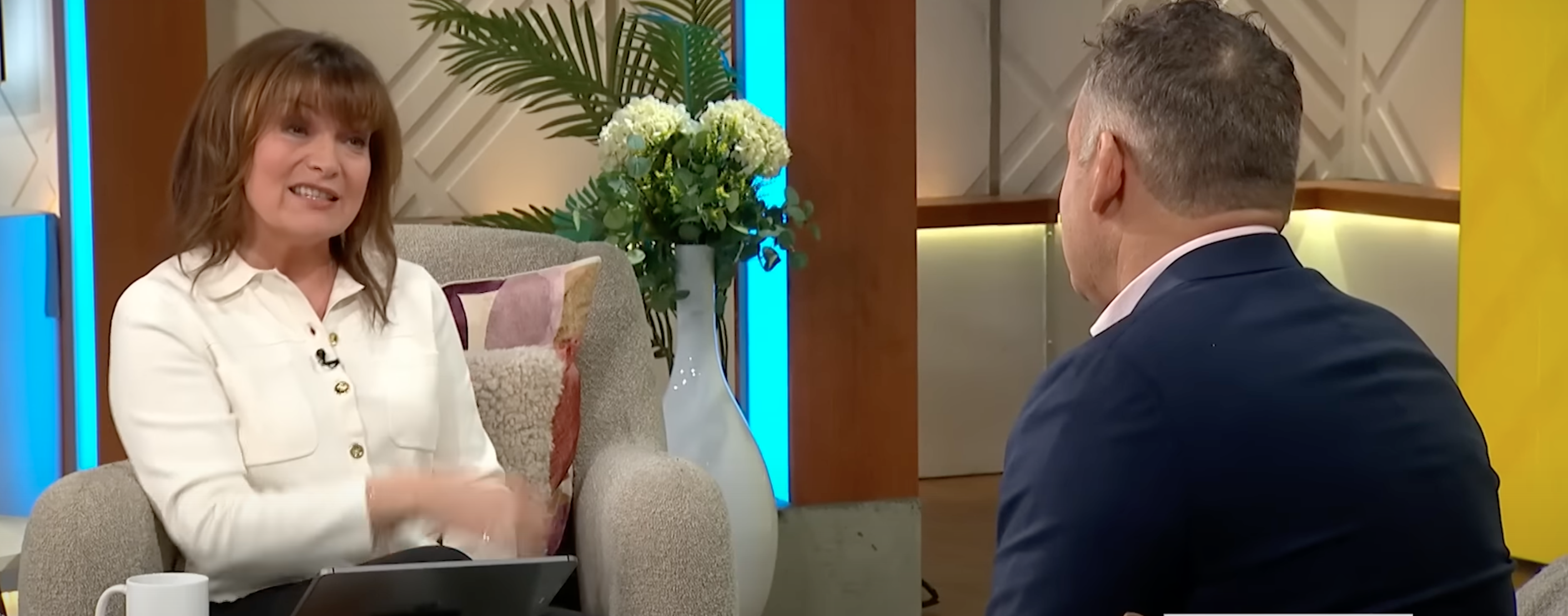 Paul Burrell and Lorraine Kelly today