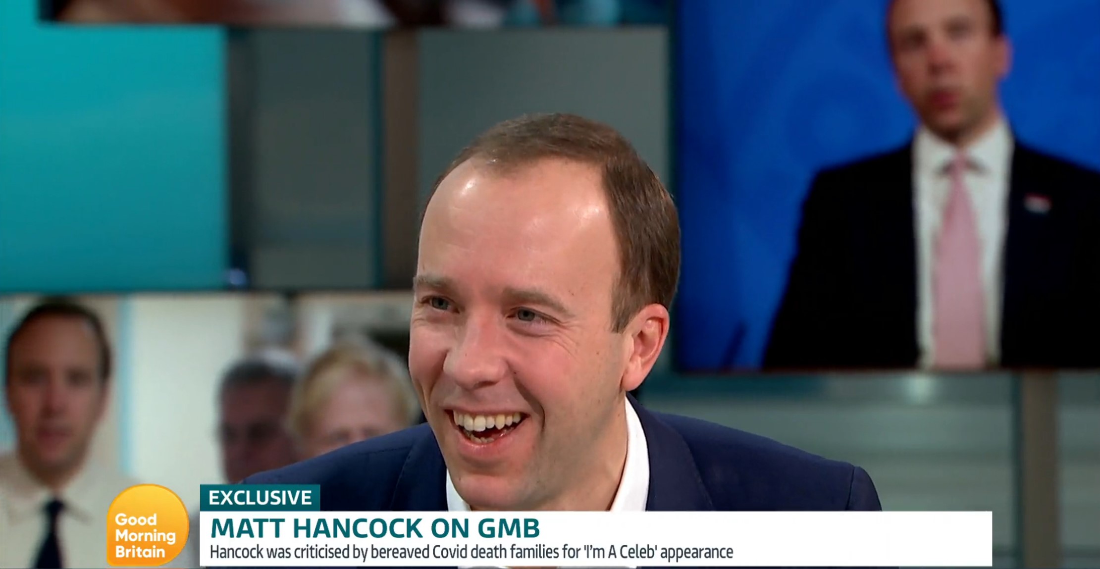 Matt Hancock laughs on Good Morning Britain