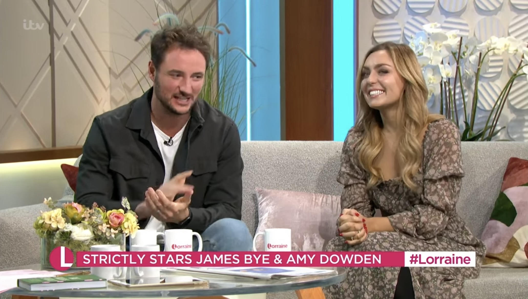 James Bye and Amy Dowden on Lorraine