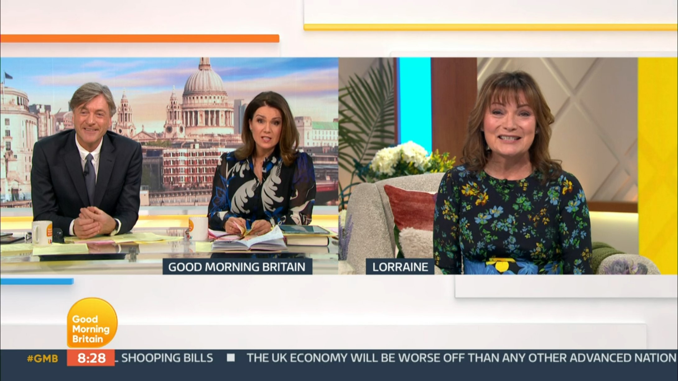 Susanna Reid, Richard Madeley talk with Lorraine Kelly today