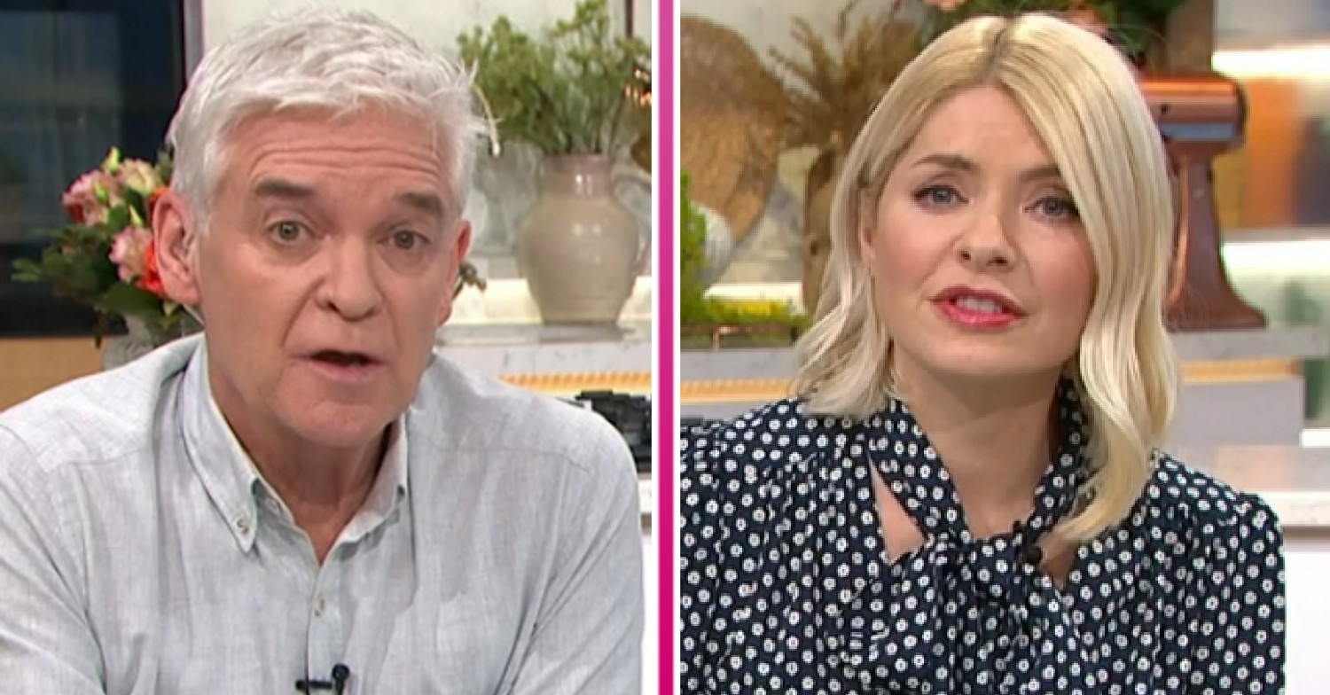 Phillip Schofield and Holly Willoughby on This Morning today