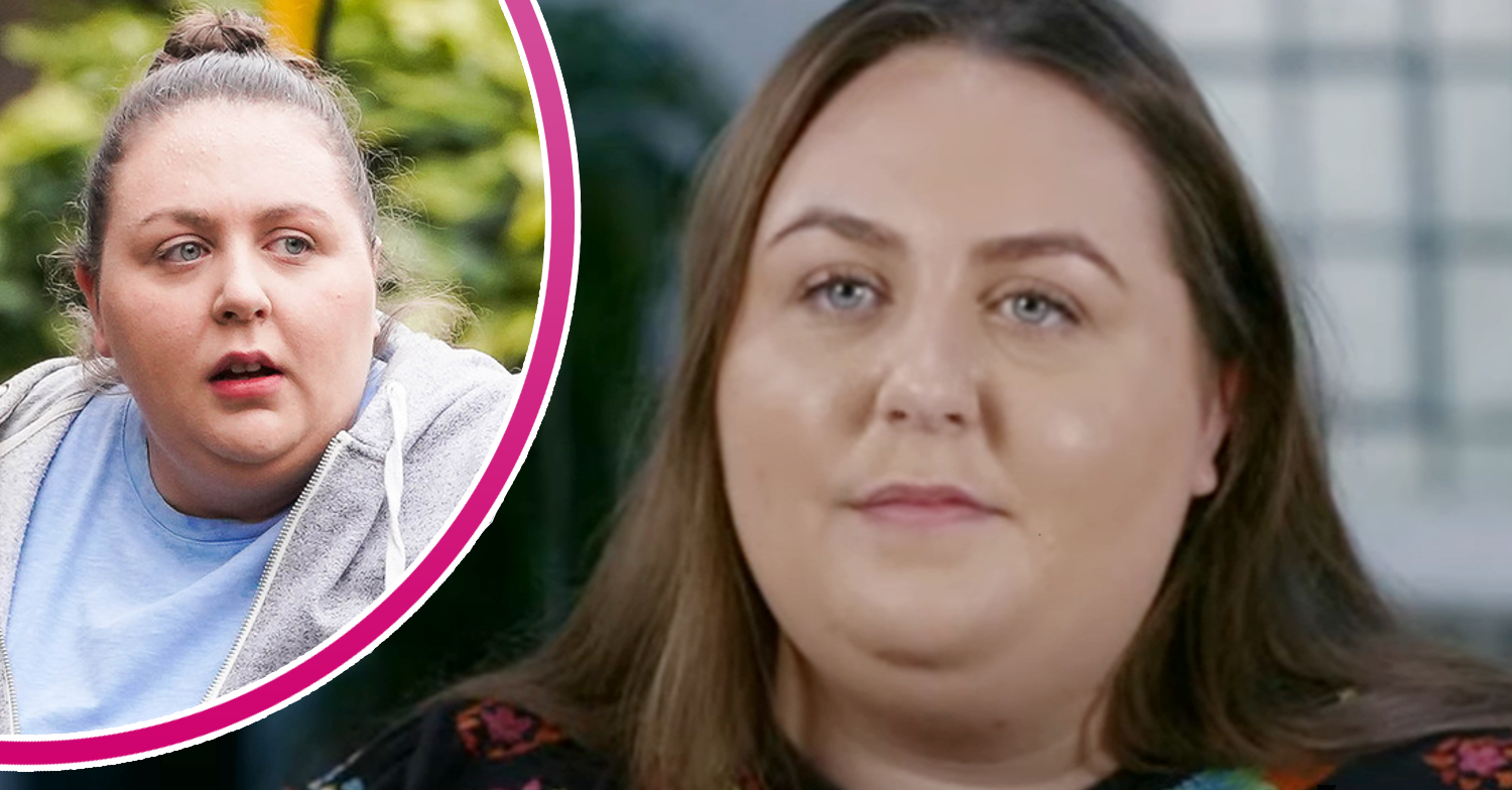 EastEnders' Clair Norris and, in a bubble, is Bernadette Taylor