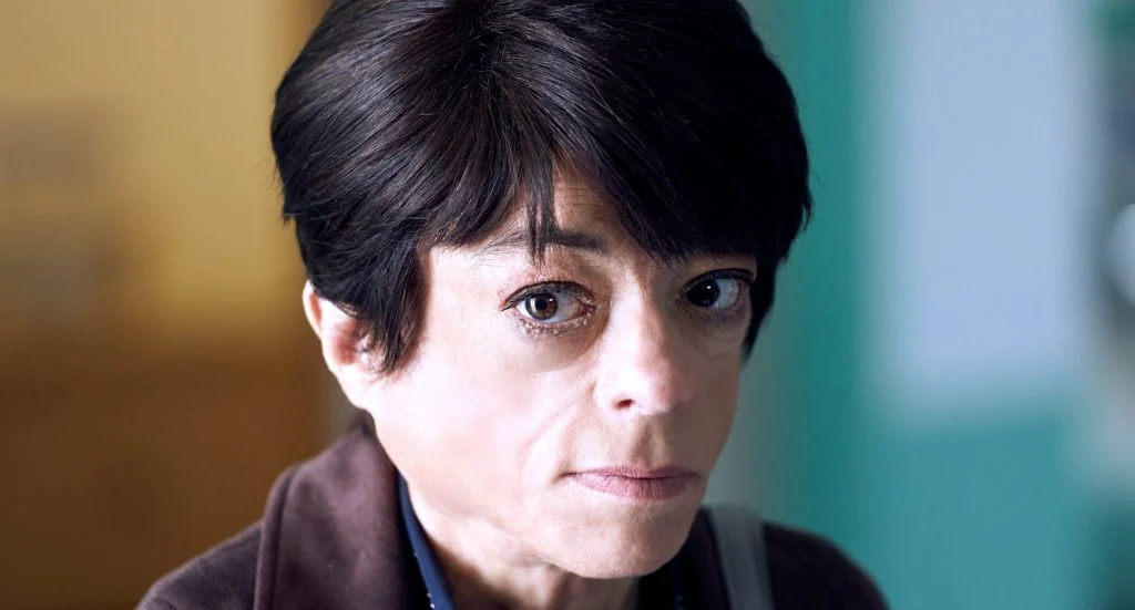 Clarissa smiles in SIlent Witness