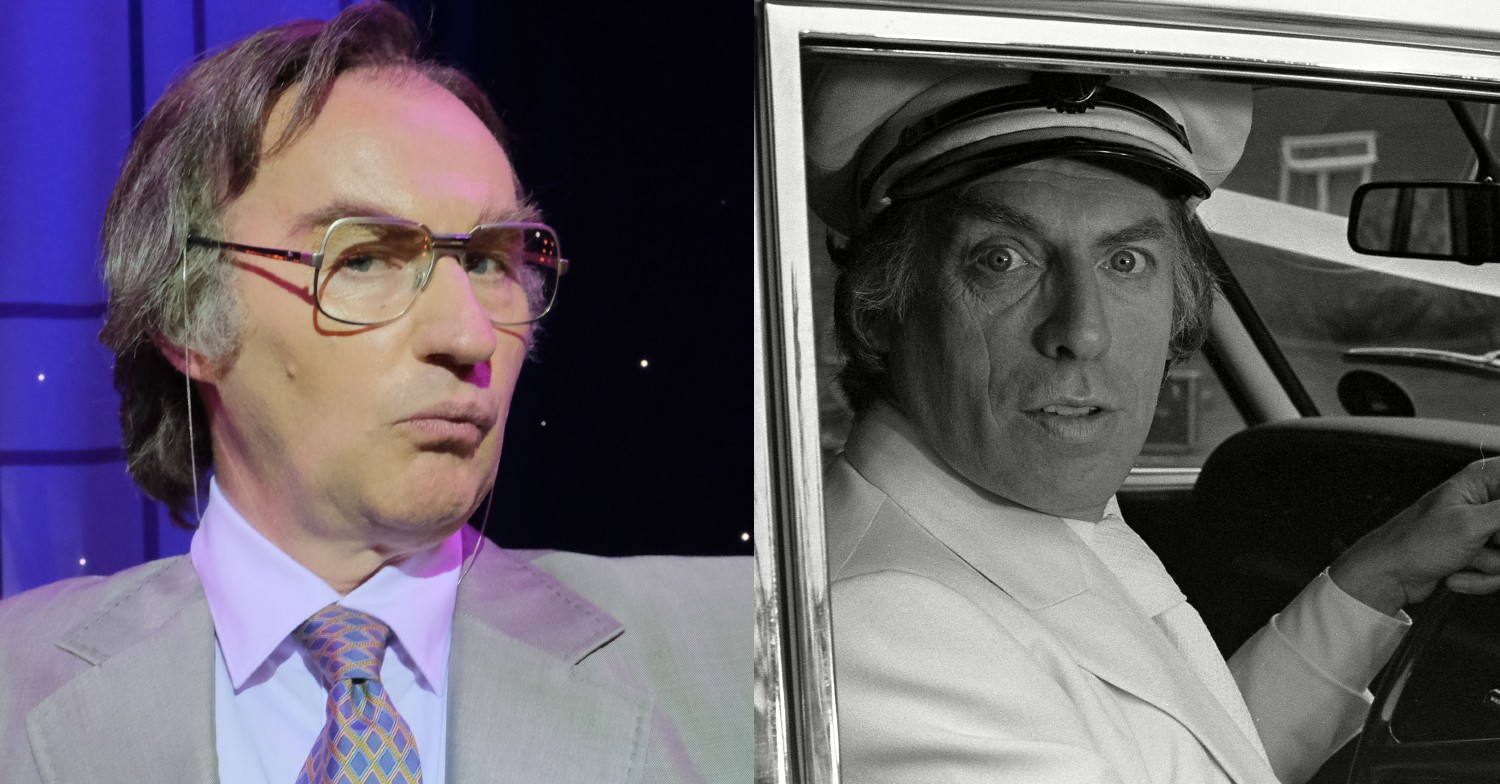 Larry Grayson in Nolly next to Larry Drayson in Crossroads